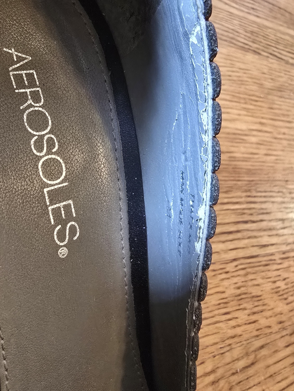 Aerosoles Black Mary Jane  - Comfortable Leather Women's Shoes, Low Easy Heel - Picture 5 of 5